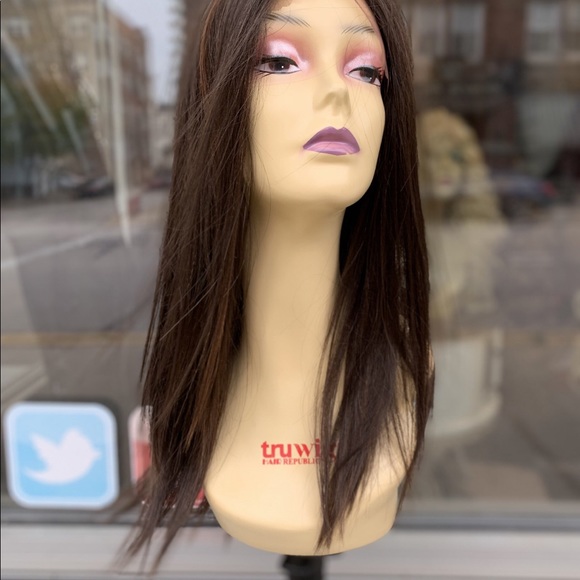 Brown Highlights Swisslace Lacefront Wig main image 7
